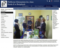Зображення для новини 'Координатори проекту відвідують Публічну Гімназію ім. Яна Павла ІІ міста Свйонтки, Польща.'