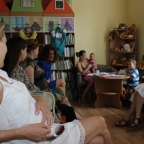 Бесіду на тему «Перший місяць з дитиною. Як адаптуватись?» проводить психолог Юлія Стадницька