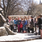 Захоплюючу розповідь про історію Львова слухають семикласники